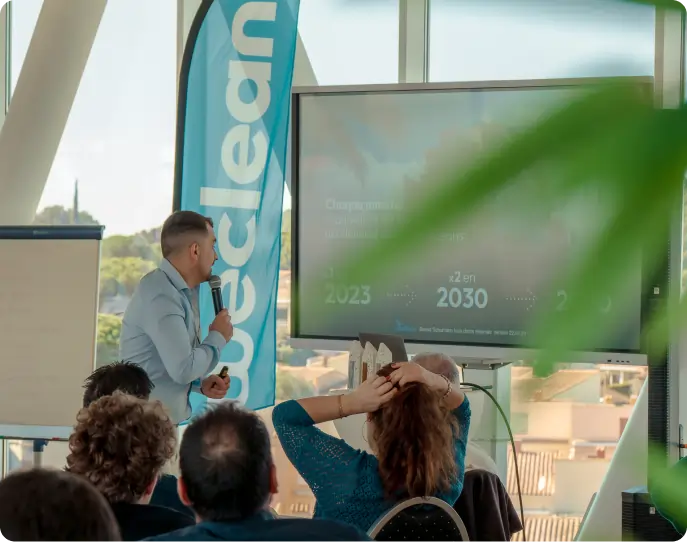 Benoit présentant weclean