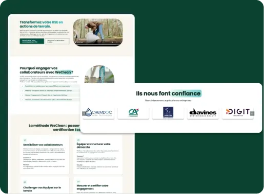 Mise en avant sur le site