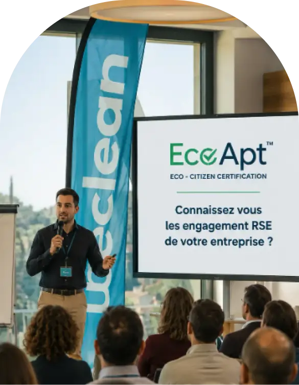 Formateur présentant la RSE