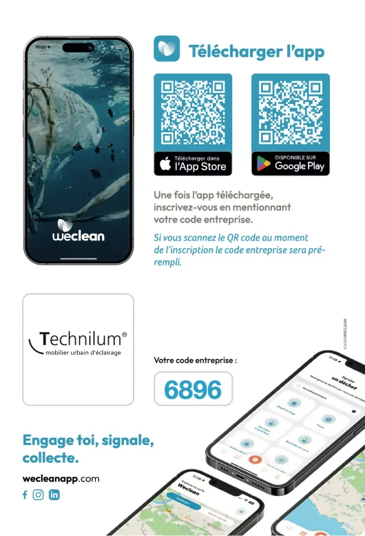 Exemple de mise en place de l'application WecleanApp pour Technilum