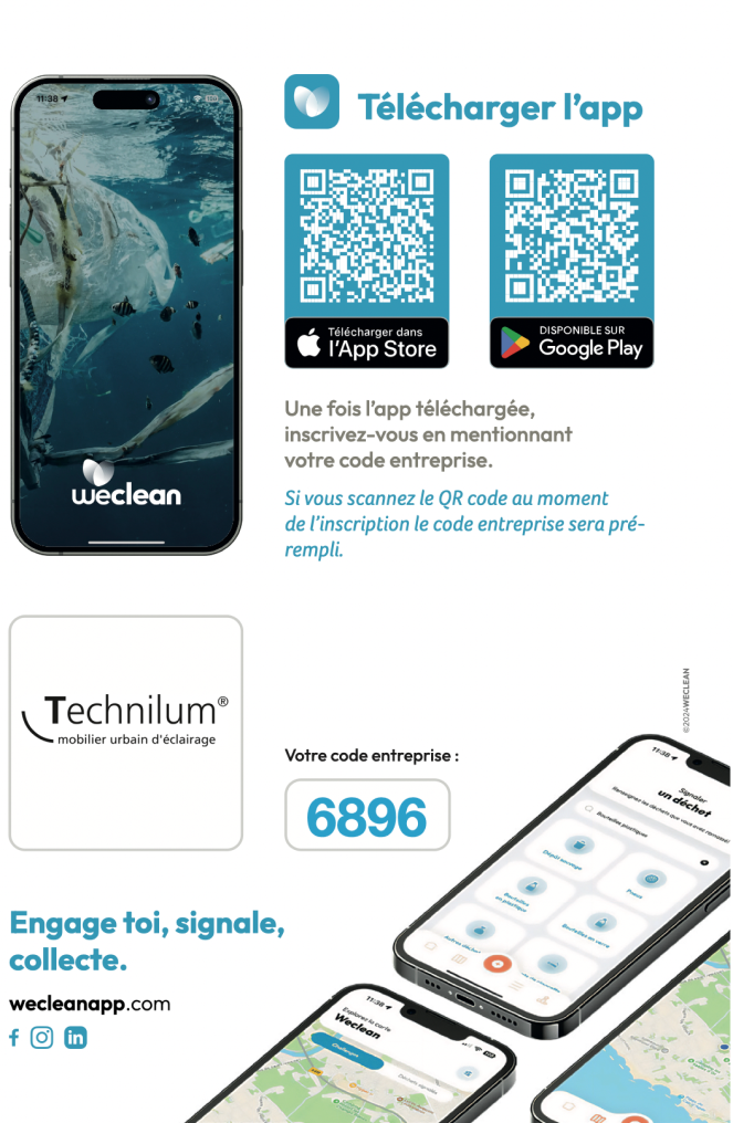 Visuel Code Technilum 1 Exemple de flyer personnalisé pour télécharger l'application